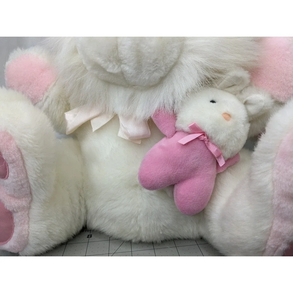 White Easter Rabbit‎ Plush Baby Pink Bunny 15 Inch Stuffed Animal Toy